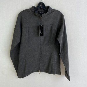 FUBU Platinum Dark Gray Full Zip Jacket NWT